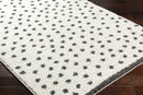 Chaia Dotted Black & White Plush Rug Chaia Dotted Black & White Plush Rug