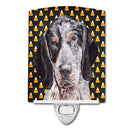 Blue Tick Coonhound Candy Corn Halloween Ceramic Night Light SC9649CNL Blue Tick Coonhound Candy Corn Halloween Ceramic Night Light SC9649CNL