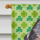 Blue Tick Coonhound Lucky Shamrock St. Patrick's Day Flag Canvas House Size SC9721CHF Blue Tick Coonhound Lucky Shamrock St. Patrick's Day Flag Canvas House Size SC9721CHF