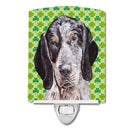 Blue Tick Coonhound Lucky Shamrock St. Patrick's Day Ceramic Night Light SC9721CNL Blue Tick Coonhound Lucky Shamrock St. Patrick's Day Ceramic Night Light SC9721CNL