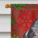 Blue Tick Coonhound Red Snowflakes Holiday Flag Canvas House Size SC9745CHF Blue Tick Coonhound Red Snowflakes Holiday Flag Canvas House Size SC9745CHF