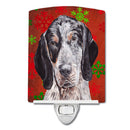 Blue Tick Coonhound Red Snowflakes Holiday Ceramic Night Light SC9745CNL Blue Tick Coonhound Red Snowflakes Holiday Ceramic Night Light SC9745CNL