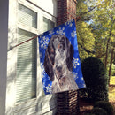 Blue Tick Coonhound Winter Snowflakes Flag Canvas House Size SC9769CHF Blue Tick Coonhound Winter Snowflakes Flag Canvas House Size SC9769CHF