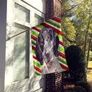 Blue Tick Coonhound Candy Cane Christmas Flag Canvas House Size SC9793CHF Blue Tick Coonhound Candy Cane Christmas Flag Canvas House Size SC9793CHF