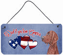 Woof if you love America Redbone Coonhound Wall or Door Hanging Prints Woof if you love America Redbone Coonhound Wall or Door Hanging Prints