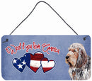 Woof if you love America Otterhound Wall or Door Hanging Prints SC9908DS612 Woof if you love America Otterhound Wall or Door Hanging Prints SC9908DS612