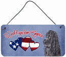 Woof if you love America Poodle Wall or Door Hanging Prints SC9921DS612 Woof if you love America Poodle Wall or Door Hanging Prints SC9921DS612
