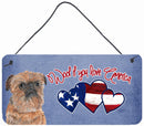 Woof if you love America Brussels Griffon Wall or Door Hanging Prints Woof if you love America Brussels Griffon Wall or Door Hanging Prints