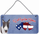 Woof if you love America Bull Terrier Wall or Door Hanging Prints SC9927DS612 Woof if you love America Bull Terrier Wall or Door Hanging Prints SC9927DS612
