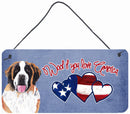 Woof if you love America Saint Bernard Wall or Door Hanging Prints SC9947DS612 Woof if you love America Saint Bernard Wall or Door Hanging Prints SC9947DS612