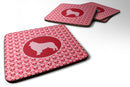 Belgian Tervuren Valentine Hearts Coasters - Set of 4 Lightweight Foam, Absorbent Drink Coasters Belgian Tervuren Valentine Hearts Coasters - Set of 4 Lightweight Foam, Absorbent Drink Coasters