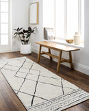Keone Black & White Thick Rug Keone Black & White Thick Rug