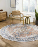 Ezri Rust Washable Area Rug Ezri Rust Washable Area Rug