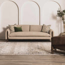 Rudo Beige Flat Pile Washable Rug Rudo Beige Flat Pile Washable Rug