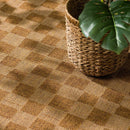Kuval Checkered Brown Rug Kuval Checkered Brown Rug
