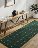 Sanvi Green Tufted Wool Area Rug Sanvi Green Tufted Wool Area Rug