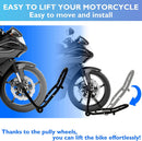 Motorcycle Stand Lift Front Rear Combo Lift Stand, Front Wheel Fork Stand Rear Wheel Swingarm Paddle Lift Stand, Universal Fit Motorcycle Stand Lift Front Rear Combo Lift Stand, Front Wheel Fork Stand Rear Wheel Swingarm Paddle Lift Stand, Universal Fit