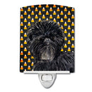 Affenpinscher Candy Corn Halloween Portrait Ceramic Night Light SS4304CNL Affenpinscher Candy Corn Halloween Portrait Ceramic Night Light SS4304CNL
