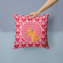 Min Pin Hearts Love and Valentine's Day Portrait Throw Pillow - 14x14 Decorative Pillow β Art for Your Home & Patio SS4466PW1414 Min Pin Hearts Love and Valentine's Day Portrait Throw Pillow - 14x14 Decorative Pillow β Art for Your Home & Patio SS4466PW1414