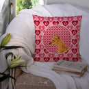 Min Pin Hearts Love and Valentine's Day Portrait Throw Pillow - 14x14 Decorative Pillow β Art for Your Home & Patio SS4466PW1414 Min Pin Hearts Love and Valentine's Day Portrait Throw Pillow - 14x14 Decorative Pillow β Art for Your Home & Patio SS4466PW1414