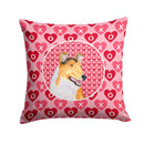 Collie Smooth Hearts Love and Valentine's Day Portrait Throw Pillow - 14x14 Decorative Pillow β Art for Your Home & Patio SS4470PW1414 Collie Smooth Hearts Love and Valentine's Day Portrait Throw Pillow - 14x14 Decorative Pillow β Art for Your Home & Patio SS4470PW1414