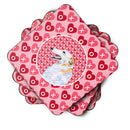 Borzoi  Coasters - Set of 4 Lightweight Foam, Absorbent Drink Coasters Borzoi  Coasters - Set of 4 Lightweight Foam, Absorbent Drink Coasters