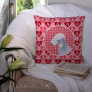 Bedlington Terrier Hearts Love and Valentine's Day Portrait Throw Pillow - 14x14 Decorative Pillow β Art for Your Home & Patio SS4483PW1414 Bedlington Terrier Hearts Love and Valentine's Day Portrait Throw Pillow - 14x14 Decorative Pillow β Art for Your Home & Patio SS4483PW1414