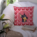 Doberman Hearts Love and Valentine's Day Portrait Throw Pillow - 14x14 Decorative Pillow β Art for Your Home & Patio SS4495PW1414 Doberman Hearts Love and Valentine's Day Portrait Throw Pillow - 14x14 Decorative Pillow β Art for Your Home & Patio SS4495PW1414