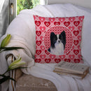 Papillon Hearts Love and Valentine's Day Portrait Throw Pillow - 14x14 Decorative Pillow β Art for Your Home & Patio SS4505PW1414 Papillon Hearts Love and Valentine's Day Portrait Throw Pillow - 14x14 Decorative Pillow β Art for Your Home & Patio SS4505PW1414