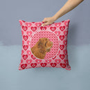 Sussex Spaniel Hearts Love Valentine's Day Throw Pillow - 14x14 Decorative Pillow β Art for Your Home & Patio SS4510PW1414 Sussex Spaniel Hearts Love Valentine's Day Throw Pillow - 14x14 Decorative Pillow β Art for Your Home & Patio SS4510PW1414