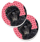 Affenpinscher Hearts Love and Valentine's Day Portrait Car Coasters β Set of 2 - Absorbent Stone with Fun & Functional Artwork SS4511CARC Affenpinscher Hearts Love and Valentine's Day Portrait Car Coasters β Set of 2 - Absorbent Stone with Fun & Functional Artwork SS4511CARC