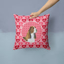 Springer Spaniel Hearts Love Valentine's Day Throw Pillow - 14x14 Decorative Pillow β Art for Your Home & Patio SS4513PW1414 Springer Spaniel Hearts Love Valentine's Day Throw Pillow - 14x14 Decorative Pillow β Art for Your Home & Patio SS4513PW1414