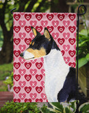 Basenji Hearts Love and Valentine's Day Portrait Garden Flag β Decorative Outdoor Yard Flag Basenji Hearts Love and Valentine's Day Portrait Garden Flag β Decorative Outdoor Yard Flag