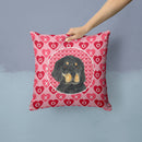 Gordon Setter Hearts Love and Valentine's Day Portrait Throw Pillow - 14x14 Decorative Pillow β Art for Your Home & Patio SS4515PW1414 Gordon Setter Hearts Love and Valentine's Day Portrait Throw Pillow - 14x14 Decorative Pillow β Art for Your Home & Patio SS4515PW1414