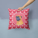 Mastiff Hearts Love and Valentine's Day Portrait Throw Pillow - 14x14 Decorative Pillow β Art for Your Home & Patio SS4520PW1414 Mastiff Hearts Love and Valentine's Day Portrait Throw Pillow - 14x14 Decorative Pillow β Art for Your Home & Patio SS4520PW1414