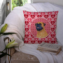 Mastiff Hearts Love and Valentine's Day Portrait Throw Pillow - 14x14 Decorative Pillow β Art for Your Home & Patio SS4520PW1414 Mastiff Hearts Love and Valentine's Day Portrait Throw Pillow - 14x14 Decorative Pillow β Art for Your Home & Patio SS4520PW1414