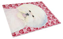 Bichon Frise Hearts Love and Valentine's Day Portrait Glass Cutting Boards β Durable, Decorative Kitchen Art Large Bichon Frise Hearts Love and Valentine's Day Portrait Glass Cutting Boards β Durable, Decorative Kitchen Art Large