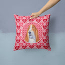 Basset Hound Hearts Love and Valentine's Day Portrait Throw Pillow - 14x14 Decorative Pillow β Art for Your Home & Patio SS4528PW1414 Basset Hound Hearts Love and Valentine's Day Portrait Throw Pillow - 14x14 Decorative Pillow β Art for Your Home & Patio SS4528PW1414