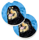 Blue Tibetan Mastiff Car Coasters β Set of 2 - Absorbent Stone with Fun & Functional Artwork SS4788-BUCARC Blue Tibetan Mastiff Car Coasters β Set of 2 - Absorbent Stone with Fun & Functional Artwork SS4788-BUCARC