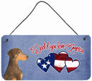 Woof if you love America Doberman Wall or Door Hanging Prints SS4991DS612 Woof if you love America Doberman Wall or Door Hanging Prints SS4991DS612