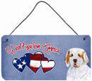 Woof if you love America Clumber Spaniel Wall or Door Hanging Prints SS5011DS612 Woof if you love America Clumber Spaniel Wall or Door Hanging Prints SS5011DS612