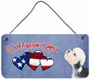 Woof if you love America Dandie Dinmont Terrier Wall or Door Hanging Prints Woof if you love America Dandie Dinmont Terrier Wall or Door Hanging Prints
