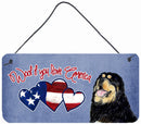 Woof if you love America Tibetan Terrier Wall or Door Hanging Prints SS5023DS612 Woof if you love America Tibetan Terrier Wall or Door Hanging Prints SS5023DS612