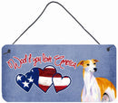 Woof if you love America Whippet Wall or Door Hanging Prints SS5045DS612 Woof if you love America Whippet Wall or Door Hanging Prints SS5045DS612