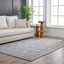 Diah Gray Blue & Bone Area Rug - Clearance Diah Gray Blue & Bone Area Rug - Clearance