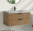 San Diego 42" Floating Bathroom Vanity Weathered Fir San Diego 42" Floating Bathroom Vanity Weathered Fir