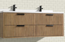 San Diego 55" Floating Bathroom Vanity Weathered Fir San Diego 55" Floating Bathroom Vanity Weathered Fir