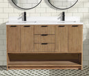 San Diego 55" Freestanding Bathroom Vanity Weathered Fir San Diego 55" Freestanding Bathroom Vanity Weathered Fir