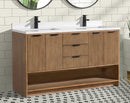 San Diego 55" Freestanding Bathroom Vanity Weathered Fir San Diego 55" Freestanding Bathroom Vanity Weathered Fir