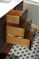 San Diego 55" Freestanding Bathroom Vanity Walnut San Diego 55" Freestanding Bathroom Vanity Walnut